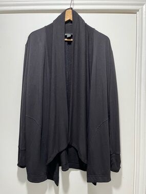 Athleta Cardigan Women’s XSmall Black PRANAYAMA Restore Wrap  Yoga Open